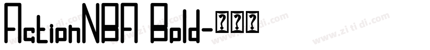 ActionNBA Bold字体转换 ActionNBA Bold字体转换